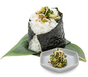 写真：九条葱とちりめんおむすび