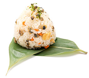 写真：しじみご飯のおむすび